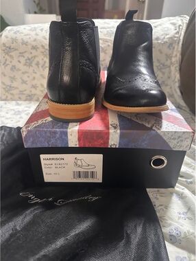 English Laundry Harrison Black Leather Chelsea Boots Size 10